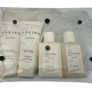 Oneiro Sunchasers travel bundle Shampoo, Conditioner, Body Milk, Wash. MSRP$75